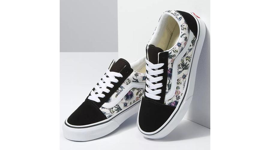 Vintage floral vans hot sale old skool